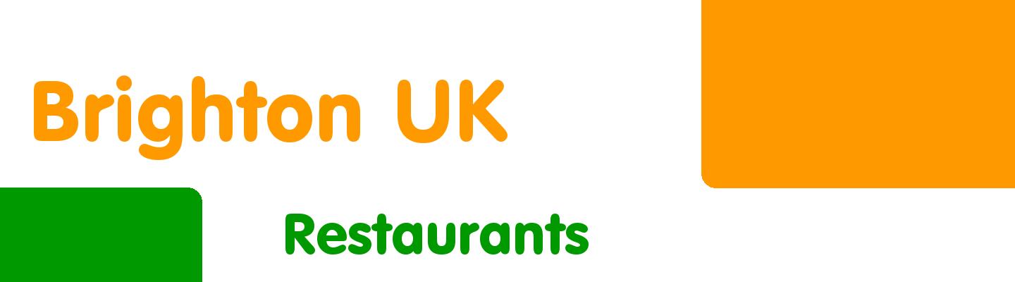 Best restaurants in Brighton UK - Rating & Reviews